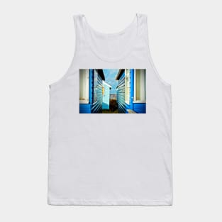 Beach Huts Hengistbury Head Dorset England UK Tank Top